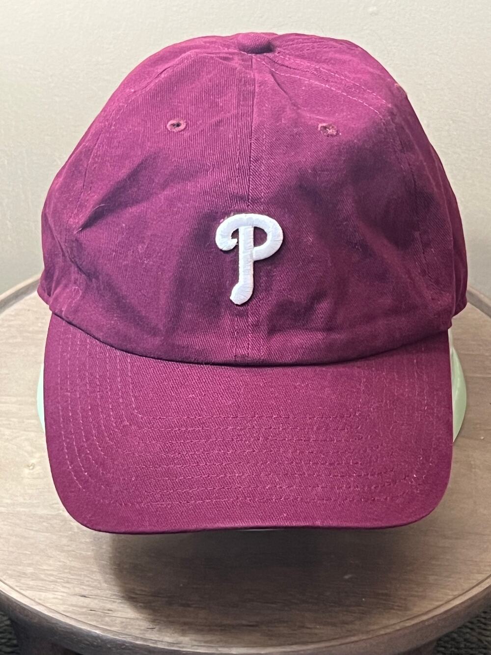 Philadelphia Phillies MLB Maroon Burgundy Adjustable Baseball Cap Hat